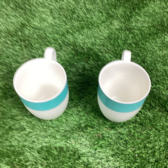 LENOX Kate Spade Rutherford Circle Turquoise Mug Set (2) - Picture 5 of 7
